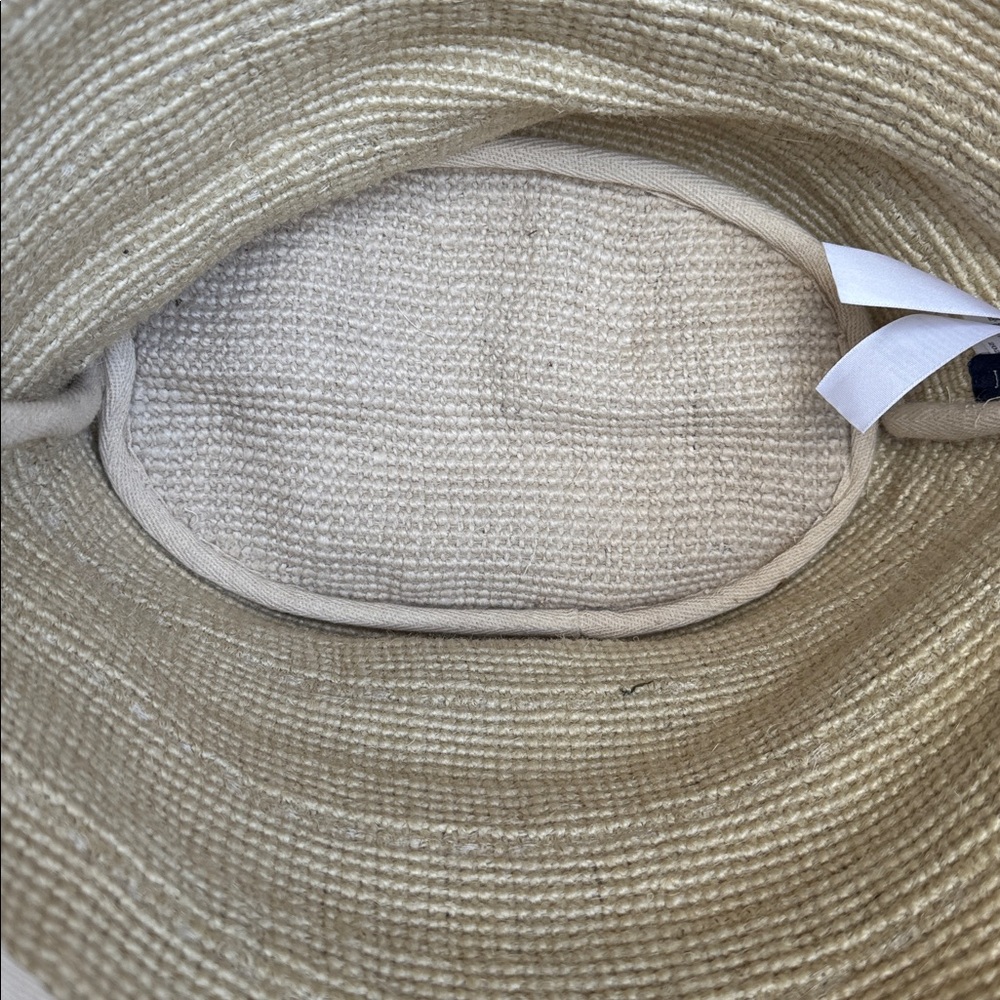 J.Crew Straw Tote Bag - Tan and Cream - Picture 5 of 8